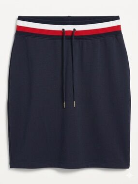 Tommy Hilfiger Womens Navy Knit Skirt
Elastic Tie Waist Band. Size Medium NWT